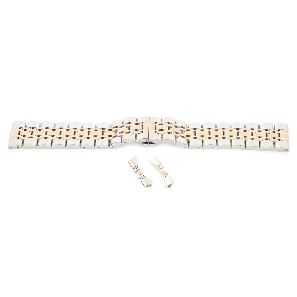24mm Stainless Steel Watch Strap Replacement Watch Band Strap Accessory for WatchmakerRose Gold
