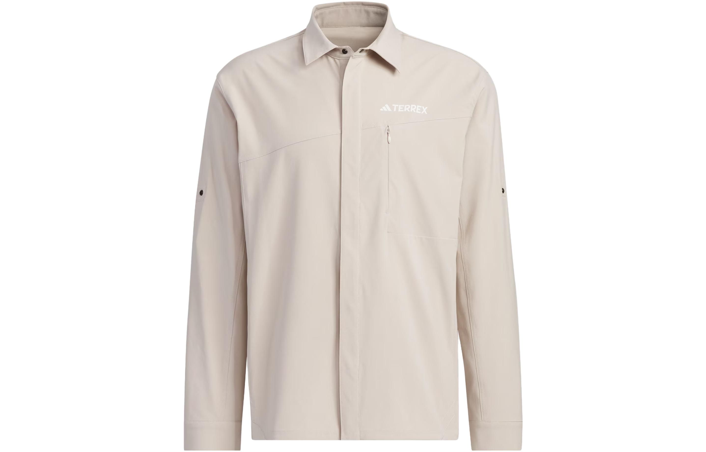 Adidas Shirts Men s Beige Umber Moderate Shirt IL8943 XXL