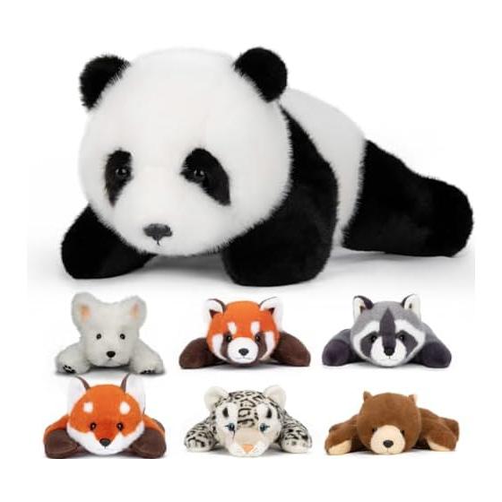 Homehalo Panda Plush Toy, Large Body Pillow, Cute Stuffed Animal, Soothing Body Pillow, Comfortable, Fluffy, Weighted Beads, Fluffy, Sleeping Pillow,