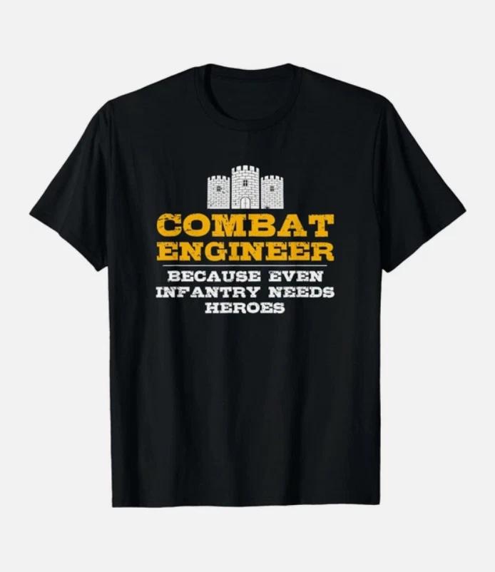 New Limited Combat Engineer, Engineer Gifts, Army Engine T-Shirt XL