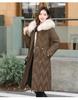 Women's Long Big Fur Collar Down Cotton Cotton Coat