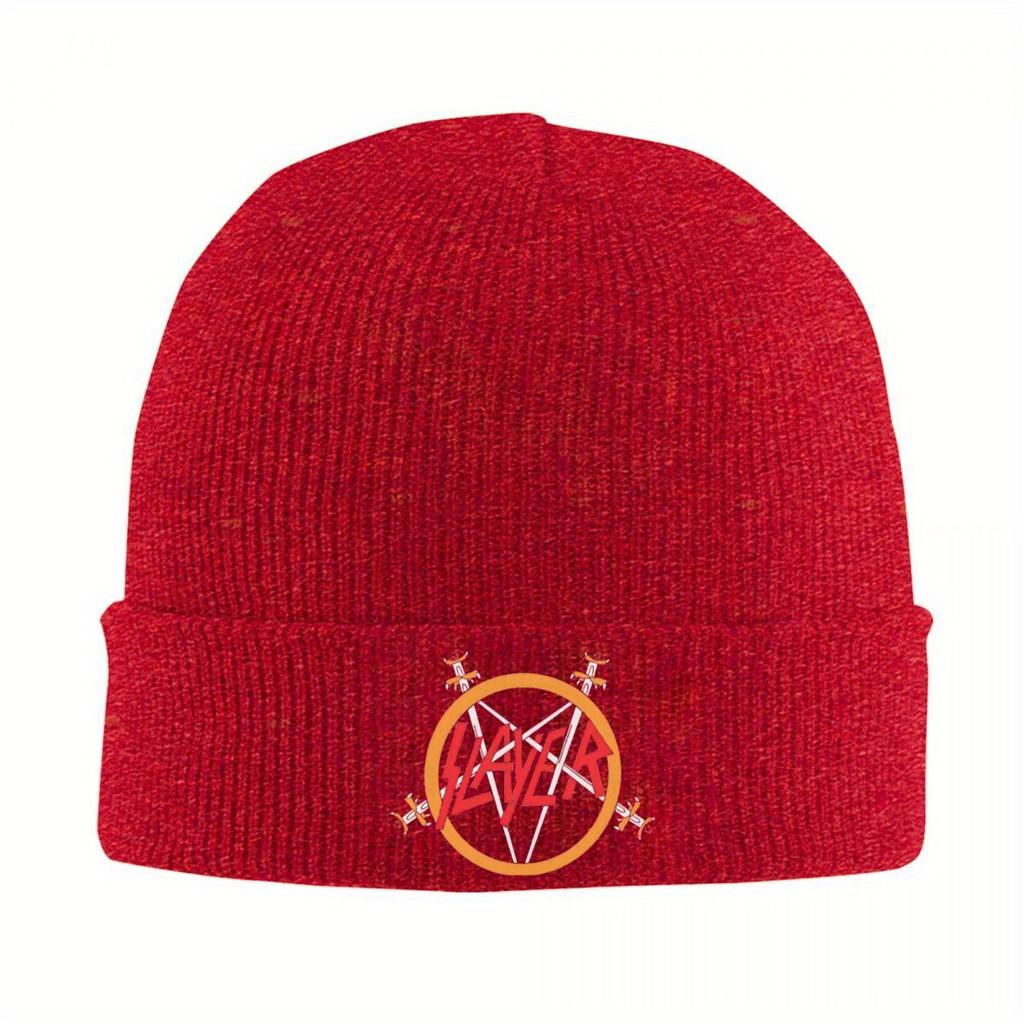 Heavy Slayer Band Knitted Hat Beanie Autumn Winter Hat Warm Fashion Metal Cap for Unisex Women