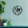 Metal Bird Wall Art, Black Iron Farmhouse Decor for Indoor Outdoor Living Room Bedroom Porch Garden Courtyard Fence Yard
