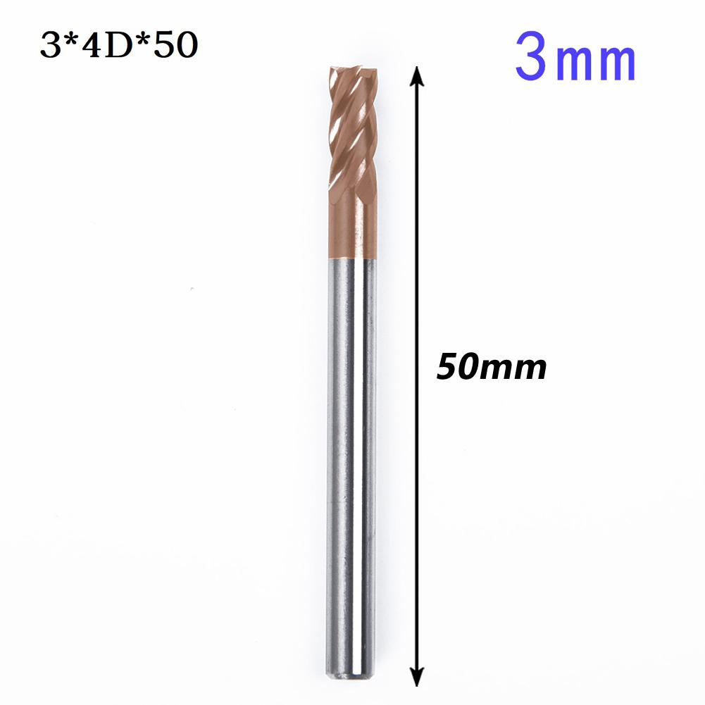 Round Handle Milling Cutter 1-16mm 4 Flutes Carbide