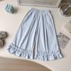 New Arrival: Girls' Bow Print Spaghetti Strap Wide-Leg Pants Set - Summer Cute Two-Piece