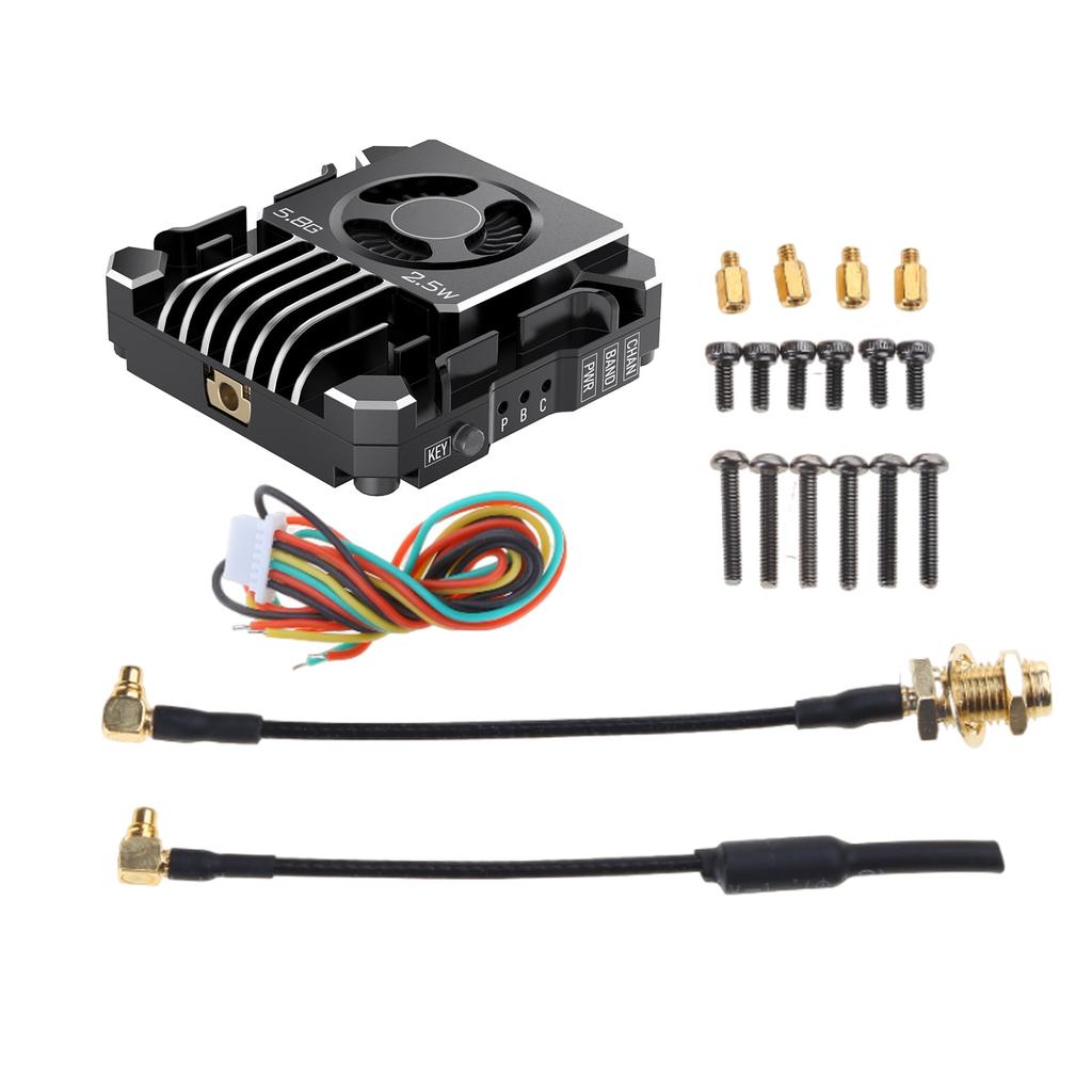 5.8G 2.5W VTX Picture Transmission Stable Connection Kit with Feeders & Cable Screws Set Strong Signal