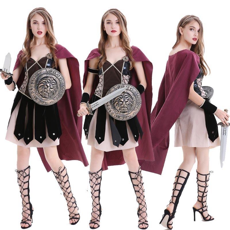 Halloween Costume Warrior Court Guard Samurai Children Adult Parent-Child Suit Stage Costume