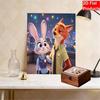Disney DIY Pearl Painting Zootopia Characters and Scene Restoration Decorative Painting Creative Ornaments Friends GiftsDeskto OrnamentsHomeDecoration