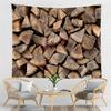 Geometric Wood Pattern Tapestry Northern Europe Style Tapestry Hippie Home Living Room Bedroom Decoration Psychedelic Tapestries