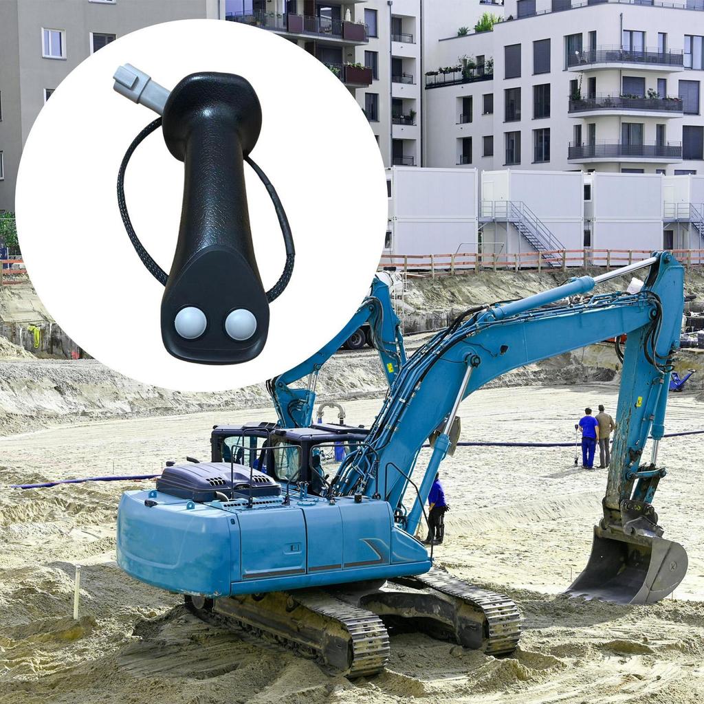 Baggersteuerhebel mit 2 Tasten, Einfach zu montieren und komfortabel, Ideal für den Bau