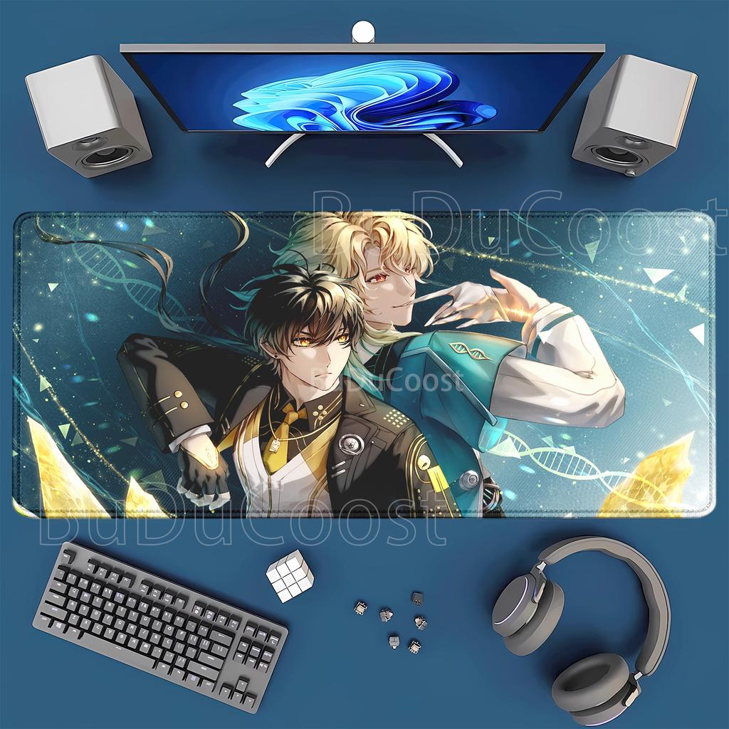Wuthering Waves LuukHerssen Mousepad overlock offices Gaming keyboard Mouse Pad Anime Rubber HD Printing xmm XXL Desk Mat