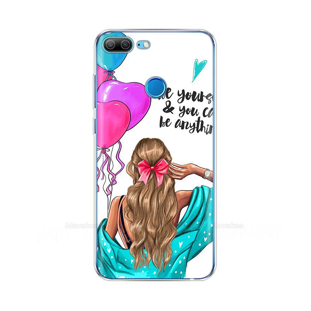 

For Honor 9 Lite Case Silicon Back Cover For Huawei Honor 9 Honor9 Lite copas coque bumper shockproof protective fundas cute cat Honor 9 Lite