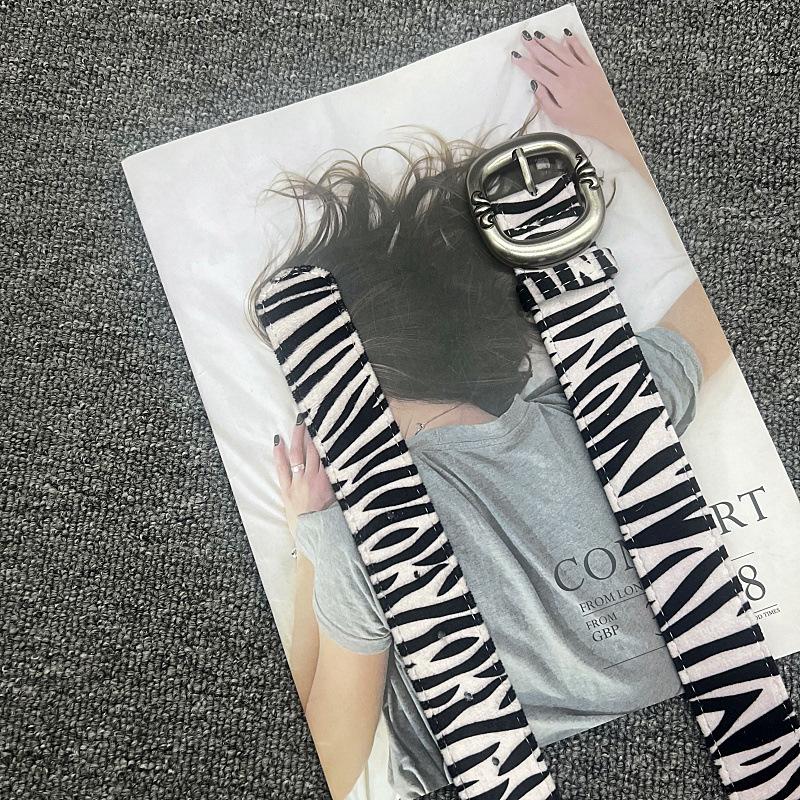 2025 New Luxury Brand Leopard Snake Zebra Pattern Belts for Women Men Cricle Pin Golden Buckle Y2k Belts for Dress Jeans Suits