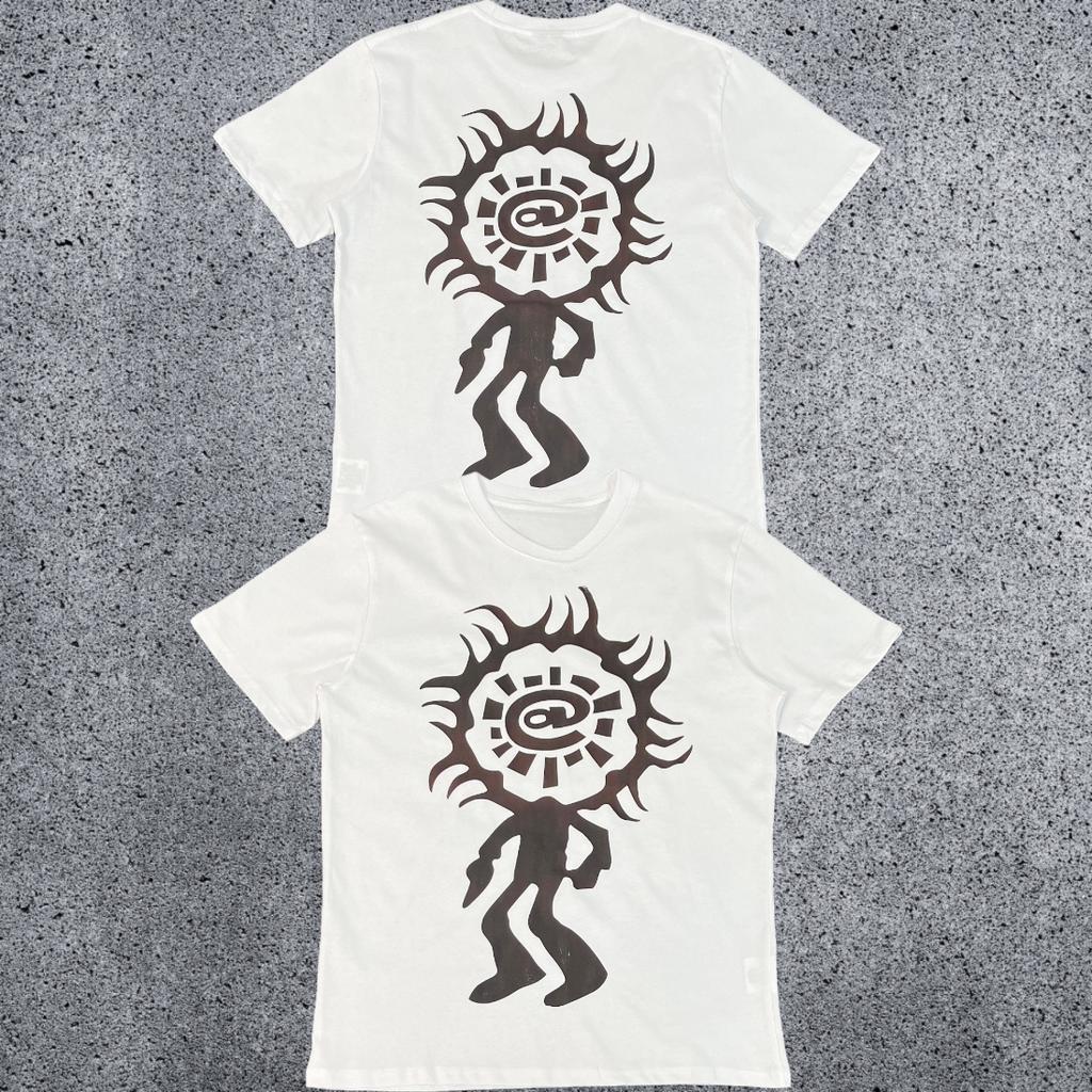 Retro Summer Ad Shortsleeved Wysd Talk Sun Roll Fun Printed American High Street Skateboard Cotton Roundneck Tshirt