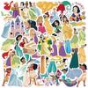 50PCS 8 Sets Kawaii  Animation Movie Graffiti Stickers Decoration Luggage Phone Guitar Scrapbook Cup Car Classic Kid Toys
