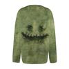 Women's Fashion Casual Knit Sweater Button-Up Halloween Printed  Cardigan Jacket