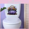 Pumpkin Halloween Pvc Flower Basket Closestool Sticker Living Room Wall Decal