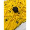 NEW LAUNCH | Rich Star Georgette Soft Silk Saree with Floral Embroidery & Cutwork Border