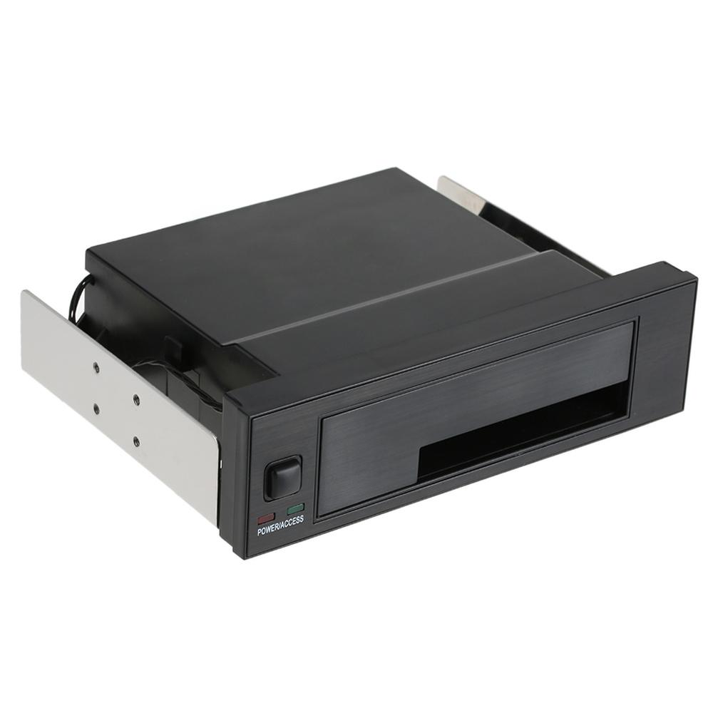Internal Single Bay Mobile Rack Enclosure with LED Indicator Light Support Hot Swap for 2.5 3.5inches SATA HDD SSD Fit