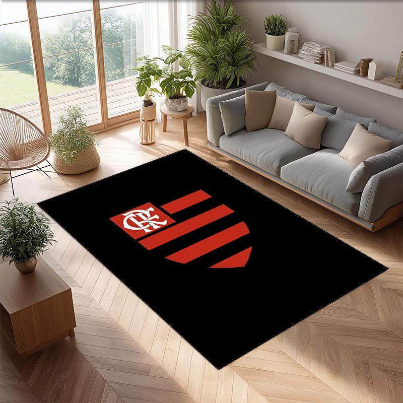 Flamengo - Printed Flannel Area Rug Non Slip Soft Polyester Floor Carpet Indoor Decor Mat for Bedroom Living Room Sofa