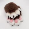 Kawaii Cartoon Cosplay Costume Gloves Warm Plush Furry Fursuit Gloves Squeaky Plush Cat Paw Gloves Anime Conventions