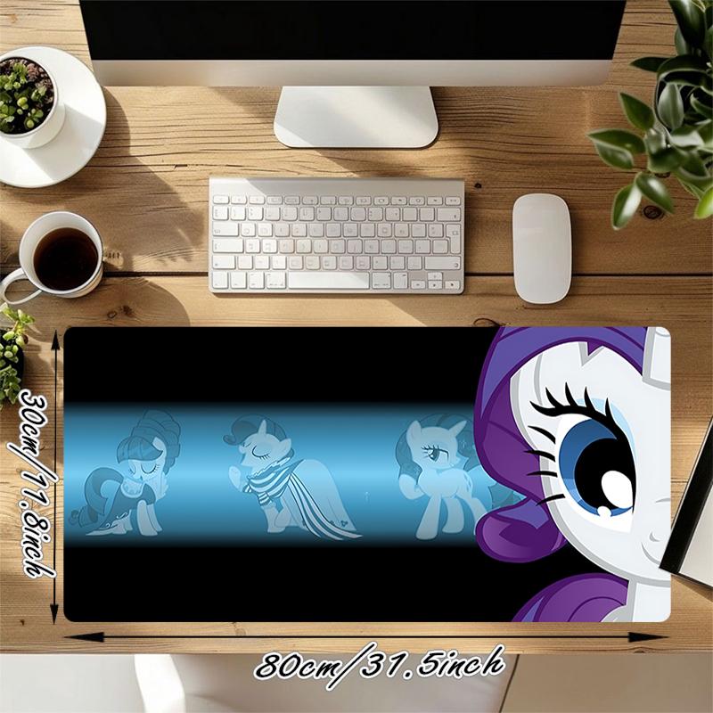 1Pc Little Pony Friendship Gaming Mouse Pad Keyboard Desk Mat Non-slip Rubber Lock Edge Waterproof Computer Mousepad for Office Home Decor Y195