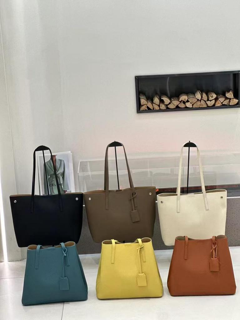 2025 High-End Genuine Leather Commuter Tote - Large Capacity Single Shoulder Women's Bag