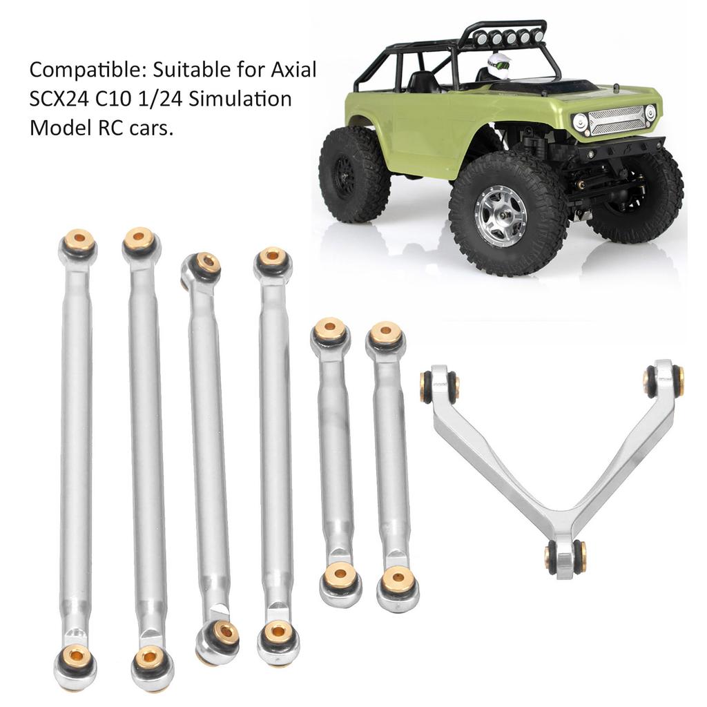 Linkage Pull Rod Tie Rod Kit for   SCX24 C10 1/24 RC Car   Parts Suspension Link