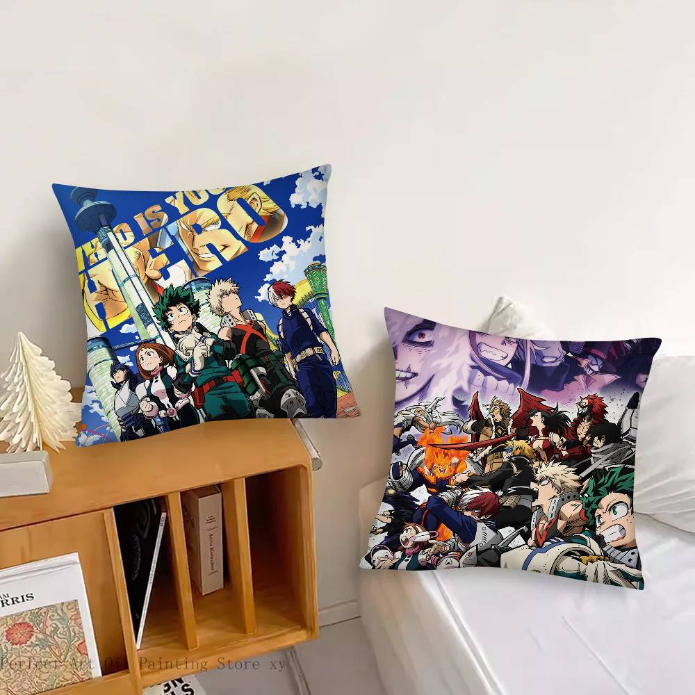 Anime My Hero Academia Pillow Case Square Pillow Bedroom Sofa Leisure Comfort Cushion Car Living Room Home Decoration
