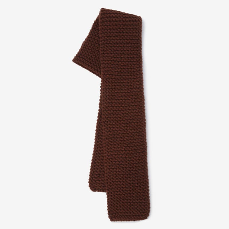 LUVM KNIT MUFFLUR_BROWN