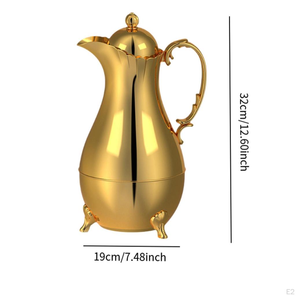 Insulated Coffee Carafe Arabian Thermal Pot Luxury Ornaments Dispenser for Home