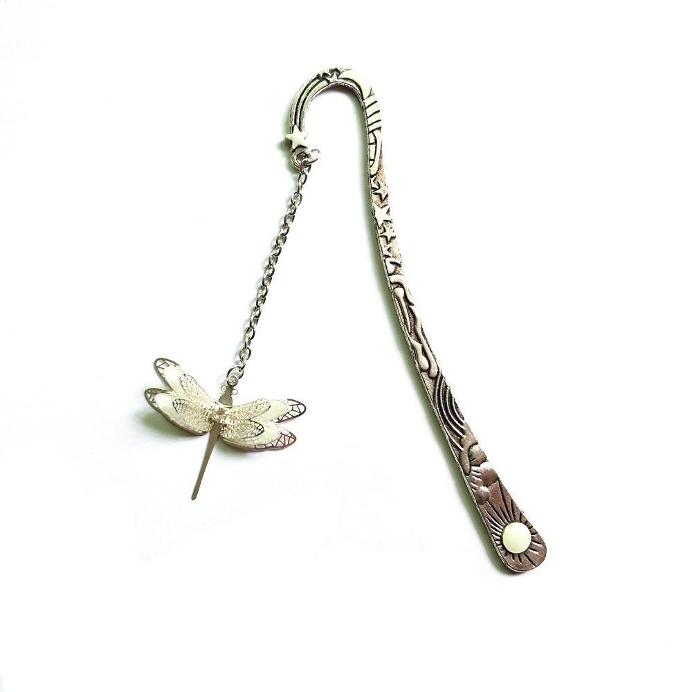 

Ретро Светящаяся Металлическая Закладка Бабочка Стрекоза Закладка Детские Канцелярские Товары Студенческий Подарок Dragonfly