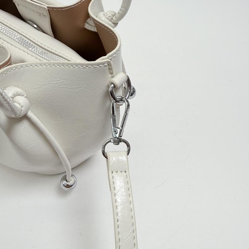 Mini Bucket Handbag for Women Fashionable Drawstring Tote Bag with Adjustable Shoulder Strap Casual Daily Use Bag