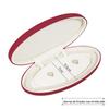 Oval PU Leather Pearl Two-Piece Jewelry Box Set for Necklace and Earrings