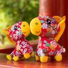Zodiac horse doll flower cloth horse doll Year of the Horse mascot plush toy New Year's gift Guofeng pony doll