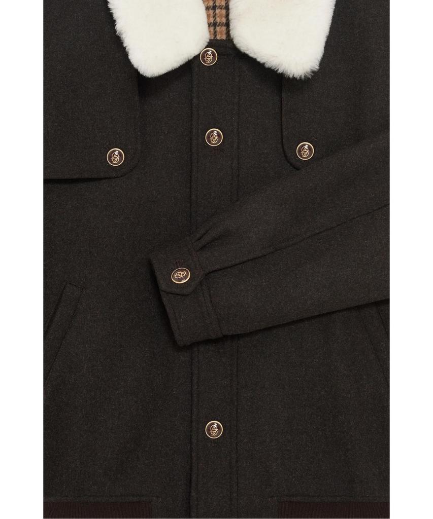 Drole De Monsieur Le Blouson Laine D0Jaw25114Brx