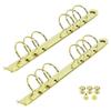 Portafogli per schede indice A5 Anelli metallici a 6 fori da 30 mm Clip per rilegatura Notebook Fai da te Archiviazione documenti ufficio Cancelleria