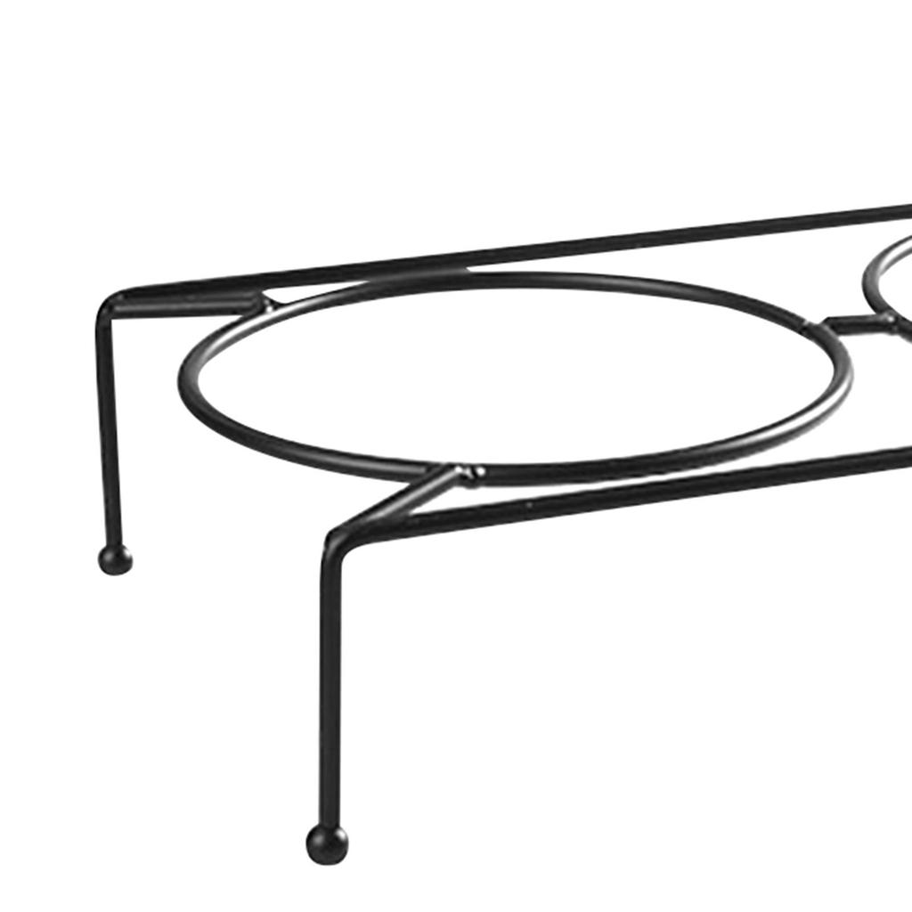 Metal Elevated Raised Bowls Stand Water and Food Bowls Non Feeding Dish Feeder Holder Rack for Puppy Food Dispenser Cats