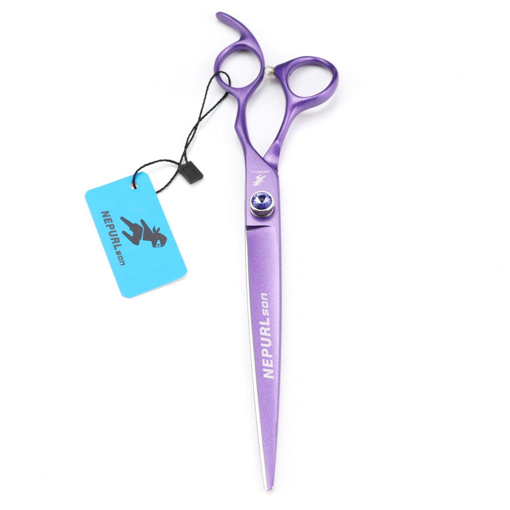 7.5 Inches, High-End Violet Paint, Pet Scissors, Professional Grade Flat Scissors
