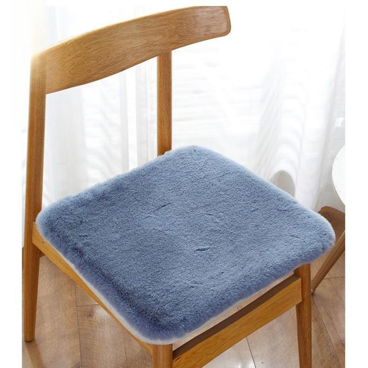 Anti slip plush seat cushion, thickened office dining room chair cushion, student classroom stool cushion 42x42cm