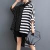 Plus Size Vintage Stripe New In Dresses for Women Casual Loose Summer Shirt Dress