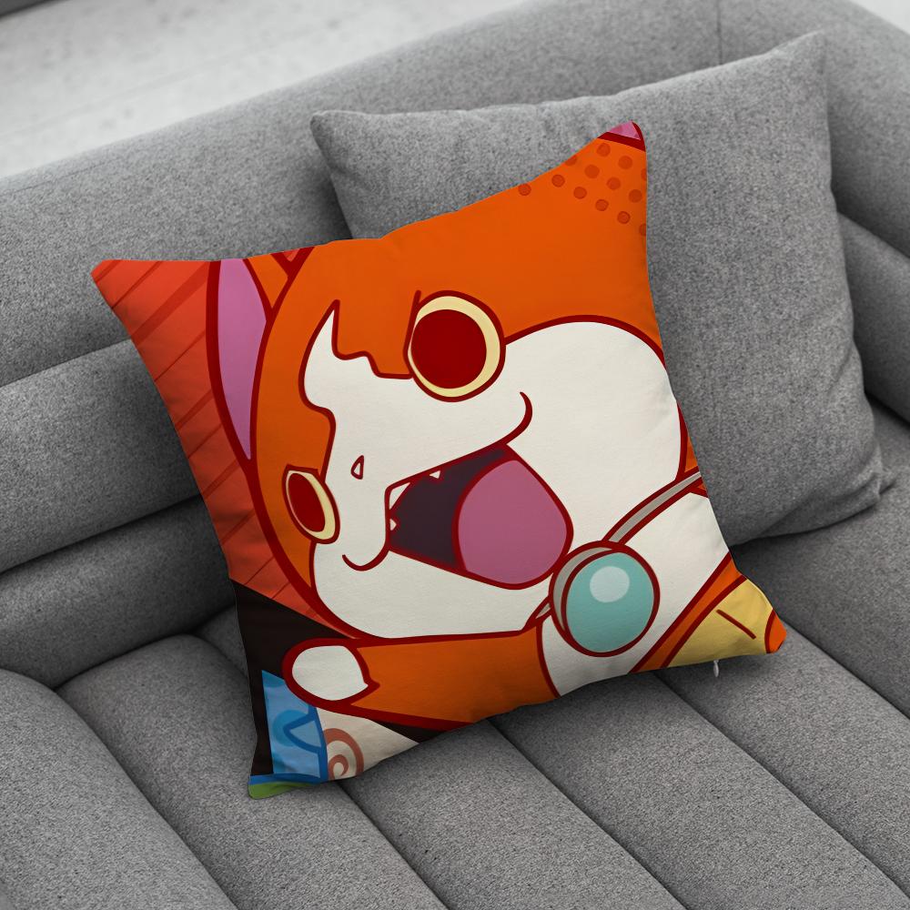 Yokai Cute Watch Pillow Case Soft Cushion Cases for Farmhouse Sofa Decor Home Decorations and Protector