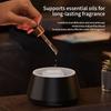 Candle Flame Ultrasonic Air Humidifier with 7-color Flame Ambient Light 3-level Timed Essential Oil Aroma Diffuser for Home Gift