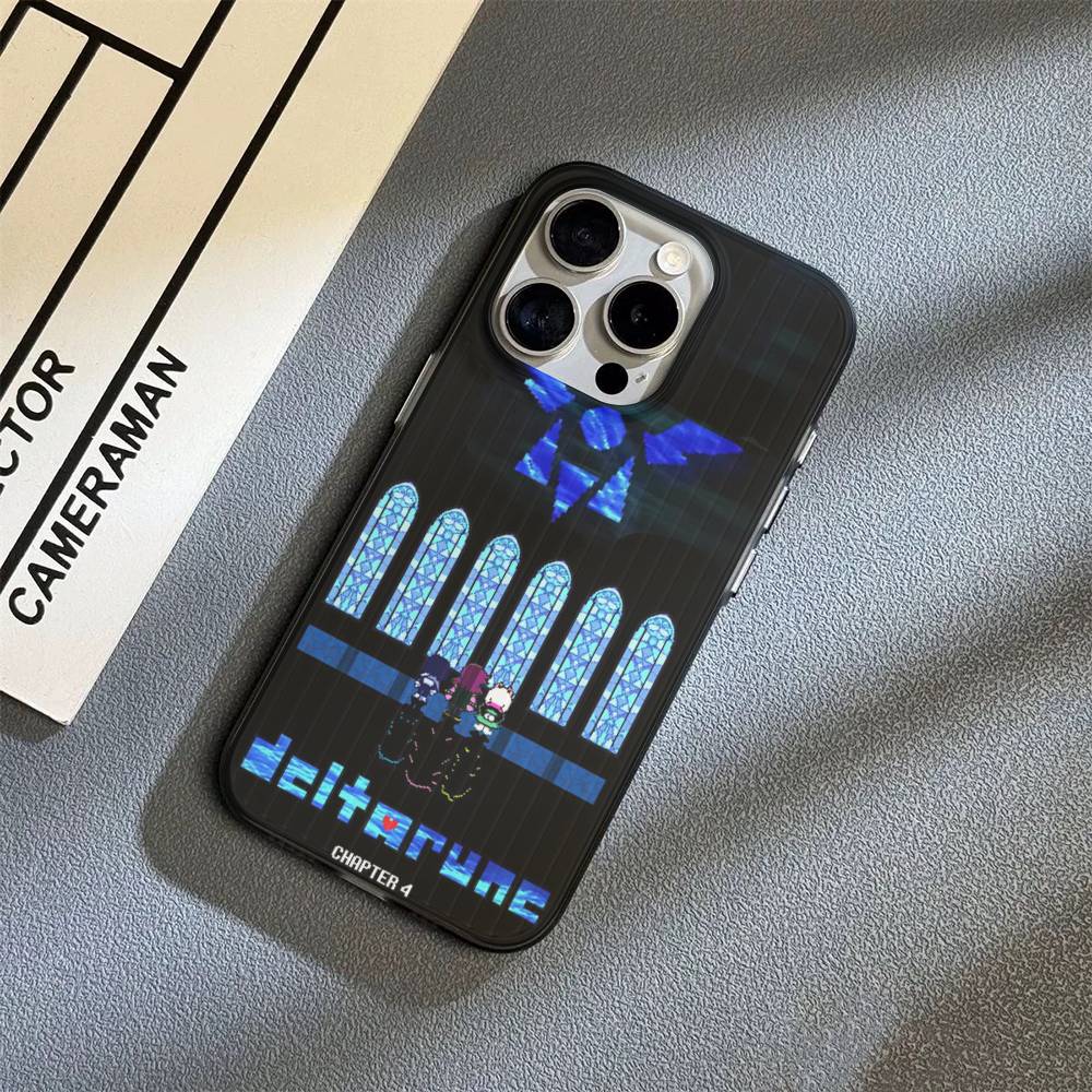 D-Deltarune Ralsei For iPhone 17 16 15 14 13 12 11 Pro Max Plus Pro Corrugated Shockproof Matte Phone Cover