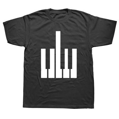 Geboren Klavierlehrer Musikband Keyboardspieler Hip Hop Hajaku Herrenbekleidung Bedrucktes T-Shirt Kurzarm Lustiges T-Shirt Oberteile Y2K