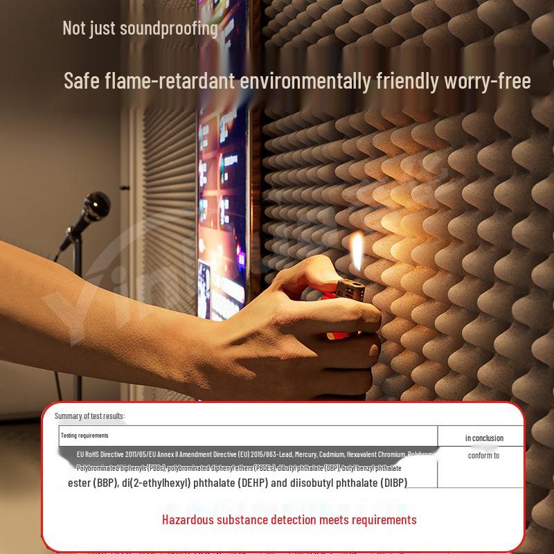 Flame-Retardant Self-Adhesive Soundproofing Panel - Noise Reduction & Absorption 