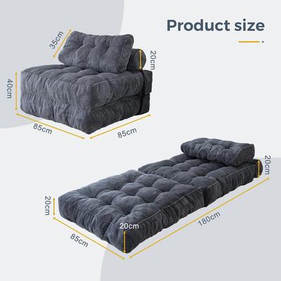 Cama Sofá de Espuma de Compresión al Vacío Compacta - Ideal para Espacios Pequeños