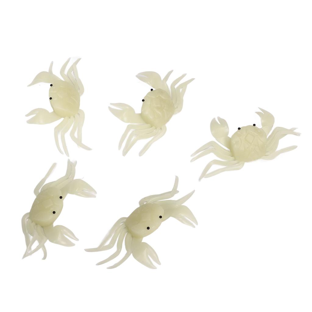 5PCS Simulated Crab Bait Soft Silicone Portable Reusable Artificial Fishing Lure for Angling