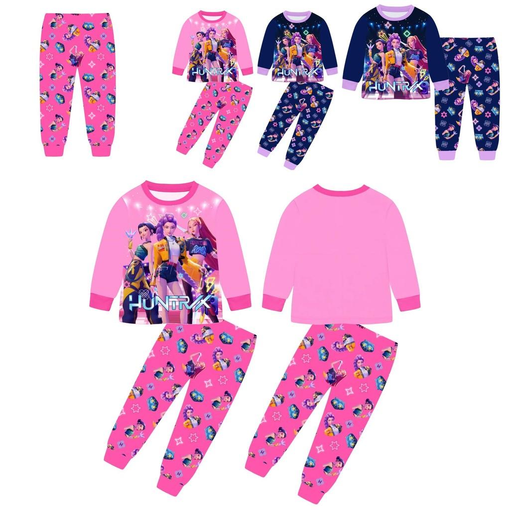 Kpop Demon Hunters Kids Loungewear Two Piece Cotton Sleepwear For Children Ages 8 Plus
