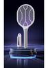 Electric Purple Light Mosquito Killer: Wall-Mounted, Rechargeable, and Dual-Function Swatter & Lamp